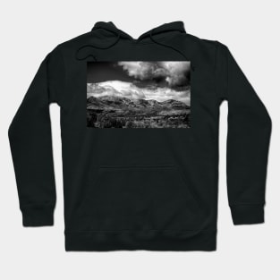 A Storm In Brewing In Black And White Hoodie